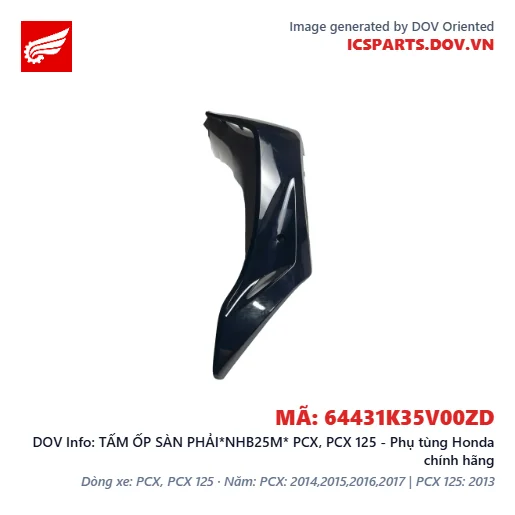 TẤM ỐP SÀN PHẢI*NHB25M* PCX, PCX 125 - Phụ tùng Honda chính hãng