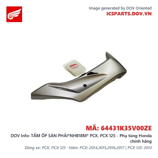 TẤM ỐP SÀN PHẢI*NHB18M* PCX, PCX 125 - Phụ tùng Honda chính hãng