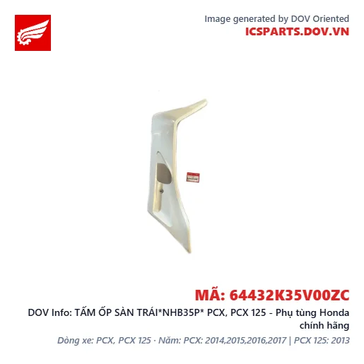 TẤM ỐP SÀN TRÁI*NHB35P* PCX, PCX 125 - Phụ tùng Honda chính hãng