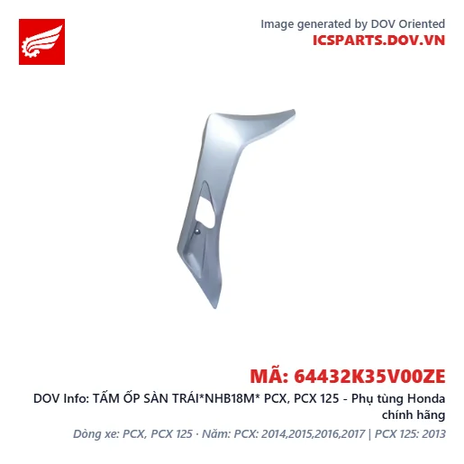 TẤM ỐP SÀN TRÁI*NHB18M* PCX, PCX 125 - Phụ tùng Honda chính hãng