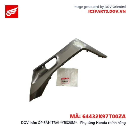 ỐP SÀN TRÁI *YR320M* - Phụ tùng Honda chính hãng