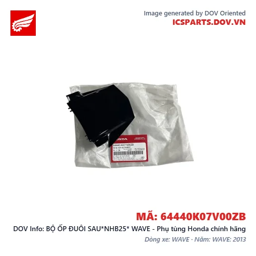 BỘ ỐP ĐUÔI SAU*NHB25* WAVE - Phụ tùng Honda chính hãng