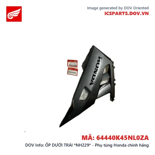 ỐP DƯỚI TRÁI *NH229* - Phụ tùng Honda chính hãng