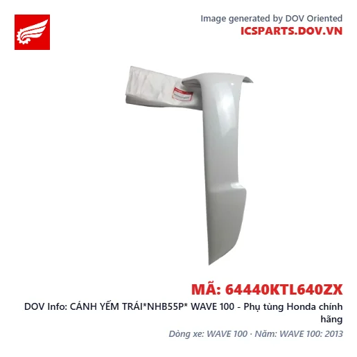 CÁNH YẾM TRÁI*NHB55P* WAVE 100 - Phụ tùng Honda chính hãng