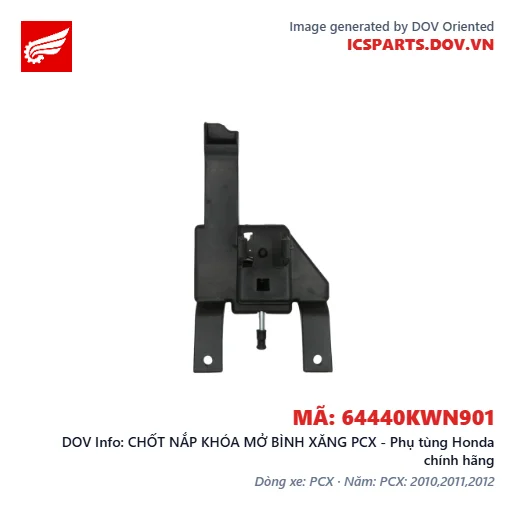CHỐT NẮP KHÓA MỞ BÌNH XĂNG PCX - Phụ tùng Honda chính hãng
