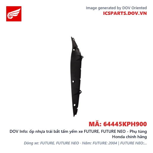 ốp nhựa trái bắt tấm yếm xe FUTURE, FUTURE NEO - Phụ tùng Honda chính hãng
