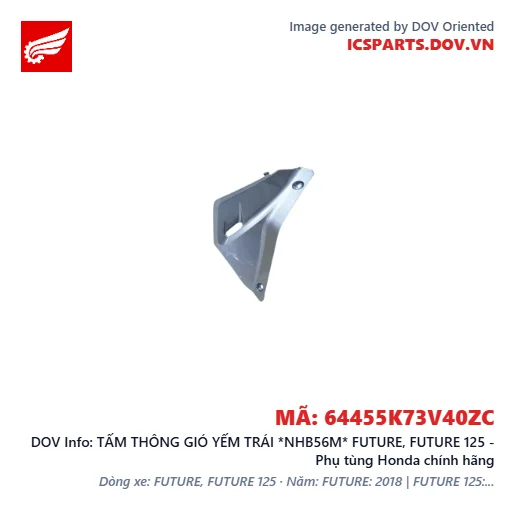 TẤM THÔNG GIÓ YẾM TRÁI *NHB56M* FUTURE, FUTURE 125 - Phụ tùng Honda chính hãng