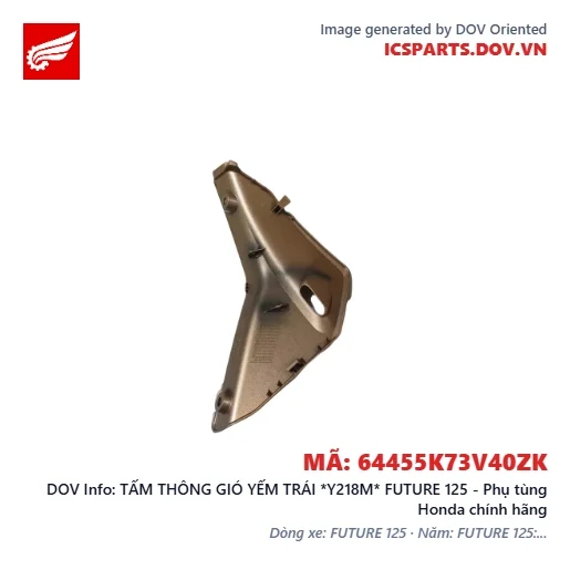 TẤM THÔNG GIÓ YẾM TRÁI *Y218M* FUTURE 125 - Phụ tùng Honda chính hãng