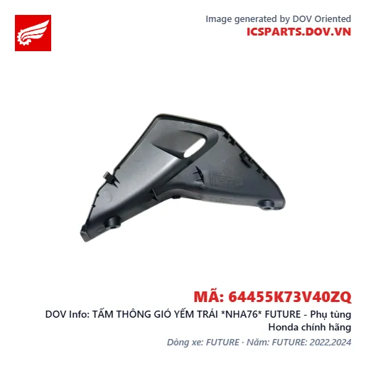TẤM THÔNG GIÓ YẾM TRÁI *NHA76* FUTURE - Phụ tùng Honda chính hãng