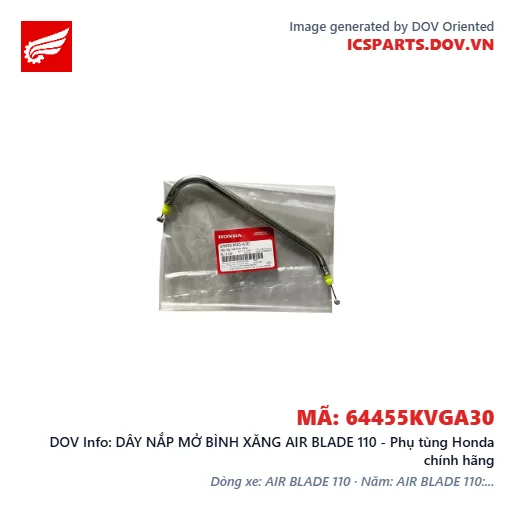 DÂY NẮP MỞ BÌNH XĂNG AIR BLADE 110 - Phụ tùng Honda chính hãng