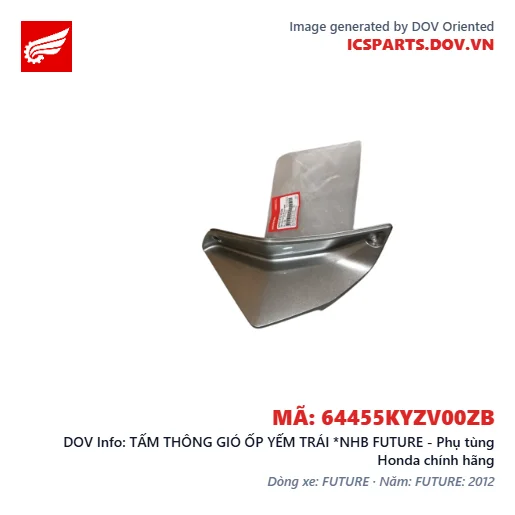 TẤM THÔNG GIÓ ỐP YẾM TRÁI *NHB FUTURE - Phụ tùng Honda chính hãng