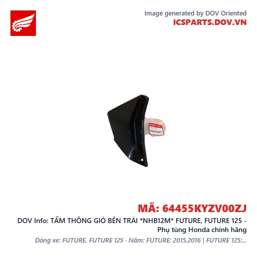 TẤM THÔNG GIÓ BÊN TRÁI *NHB12M* FUTURE, FUTURE 125 - Phụ tùng Honda chính hãng