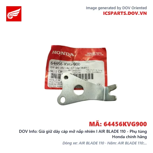 Giá giữ dây cáp mở nắp nhiên l AIR BLADE 110 - Phụ tùng Honda chính hãng