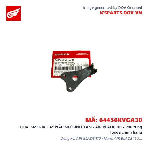 GIÁ DÂY NẮP MỞ BÌNH XĂNG AIR BLADE 110 - Phụ tùng Honda chính hãng