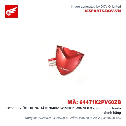 ỐP TRUNG TÂM *R406* WINNER, WINNER X - Phụ tùng Honda chính hãng