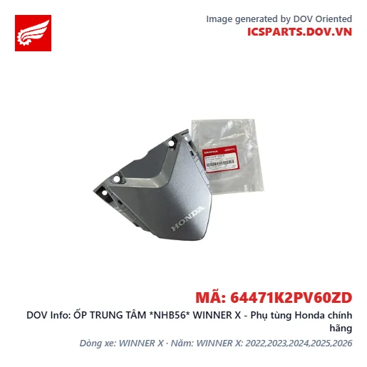 ỐP TRUNG TÂM *NHB56* WINNER X - Phụ tùng Honda chính hãng