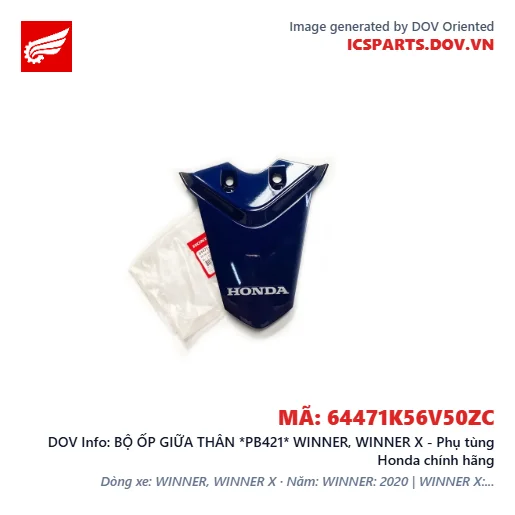 BỘ ỐP GIỮA THÂN *PB421* WINNER, WINNER X - Phụ tùng Honda chính hãng