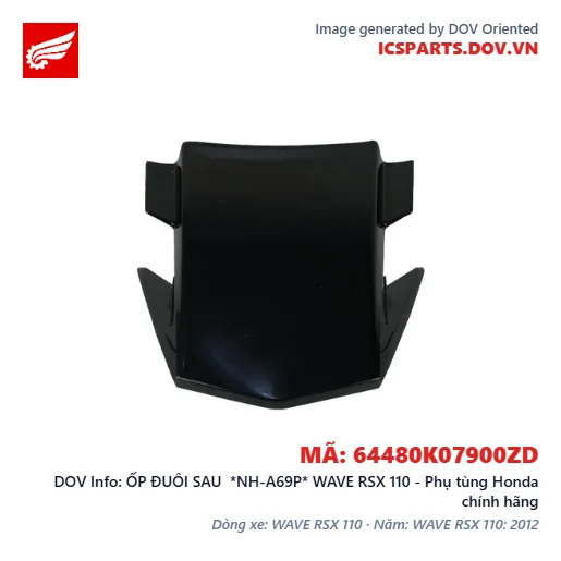 ỐP ĐUÔI SAU  *NH-A69P* WAVE RSX 110 - Phụ tùng Honda chính hãng