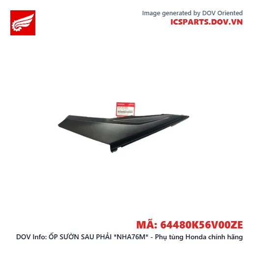 ỐP SƯỜN SAU PHẢI *NHA76M* - Phụ tùng Honda chính hãng