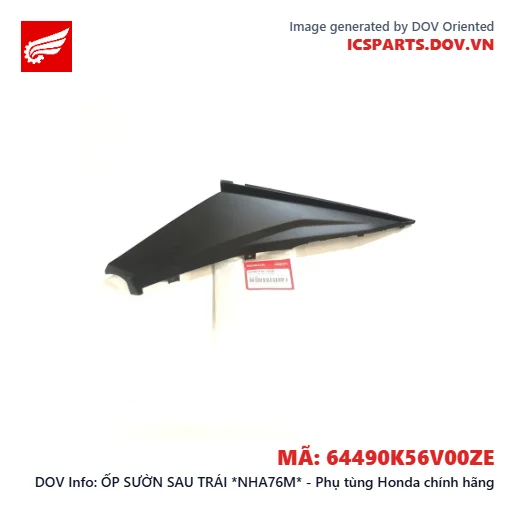 ỐP SƯỜN SAU TRÁI *NHA76M* - Phụ tùng Honda chính hãng