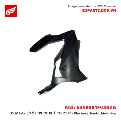 BỘ ỐP TRƯỚC PHẢI *NHC34* - Phụ tùng Honda chính hãng