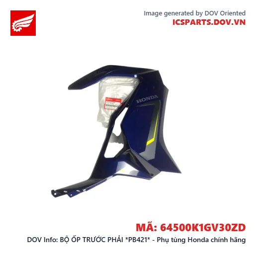 BỘ ỐP TRƯỚC PHẢI *PB421* - Phụ tùng Honda chính hãng