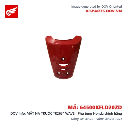 MẶT NẠ TRƯỚC *R263* WAVE - Phụ tùng Honda chính hãng