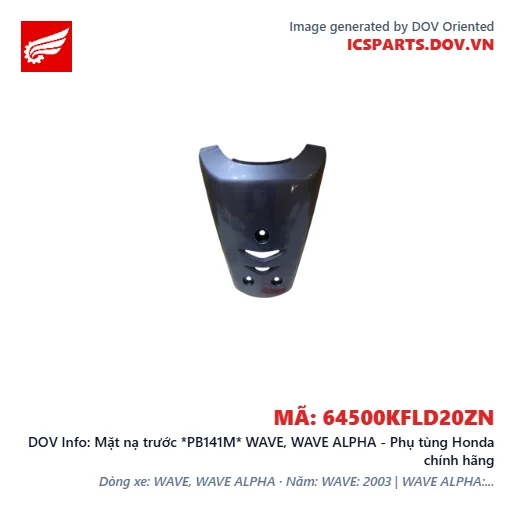Mặt nạ trước *PB141M* WAVE, WAVE ALPHA - Phụ tùng Honda chính hãng