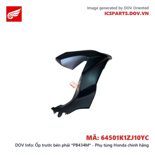 Ốp trước bên phải *PB434M* - Phụ tùng Honda chính hãng