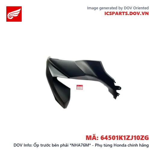 Ốp trước bên phải *NHA76M* - Phụ tùng Honda chính hãng