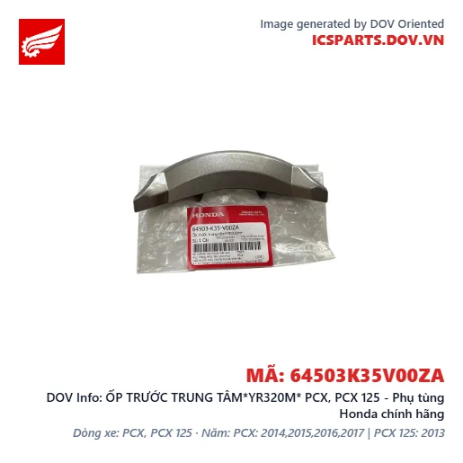 ỐP TRƯỚC TRUNG TÂM*YR320M* PCX, PCX 125 - Phụ tùng Honda chính hãng