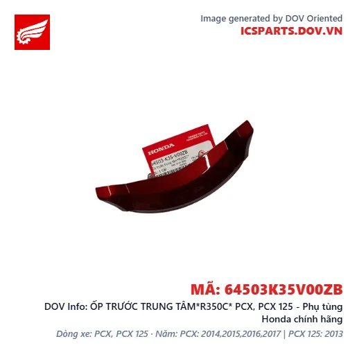 ỐP TRƯỚC TRUNG TÂM*R350C* PCX, PCX 125 - Phụ tùng Honda chính hãng