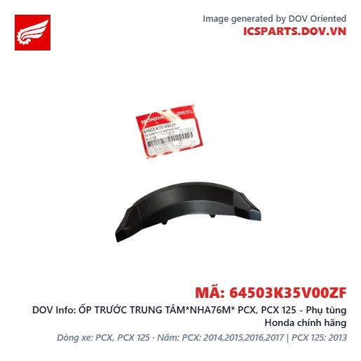 ỐP TRƯỚC TRUNG TÂM*NHA76M* PCX, PCX 125 - Phụ tùng Honda chính hãng