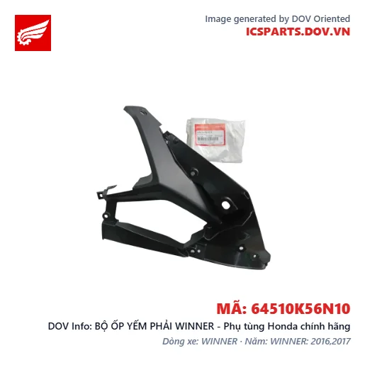 BỘ ỐP YẾM PHẢI WINNER - Phụ tùng Honda chính hãng