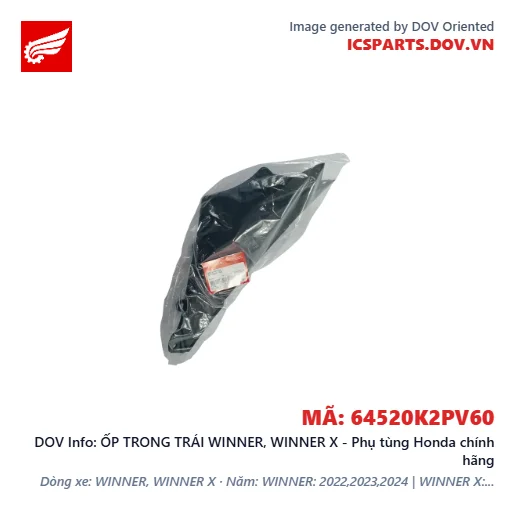 ỐP TRONG TRÁI WINNER, WINNER X - Phụ tùng Honda chính hãng