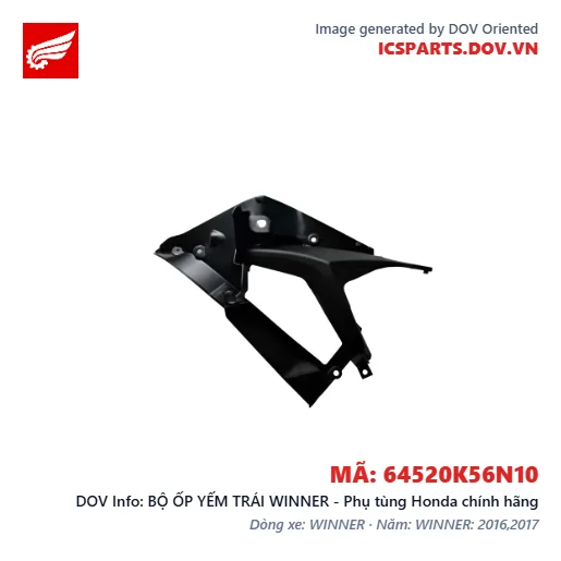 BỘ ỐP YẾM TRÁI WINNER - Phụ tùng Honda chính hãng