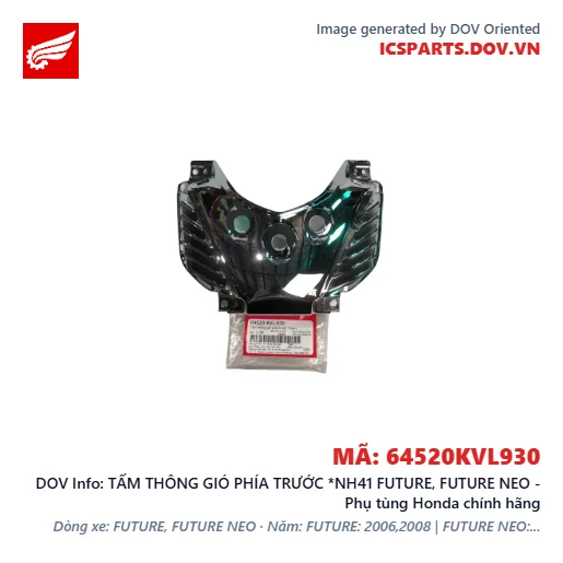 TẤM THÔNG GIÓ PHÍA TRƯỚC *NH41 FUTURE, FUTURE NEO - Phụ tùng Honda chính hãng