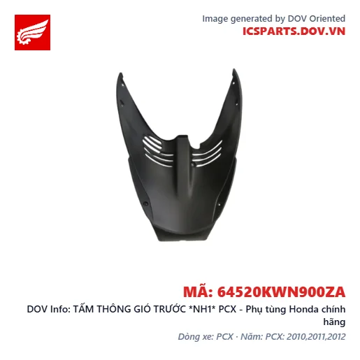 TẤM THÔNG GIÓ TRƯỚC *NH1* PCX - Phụ tùng Honda chính hãng