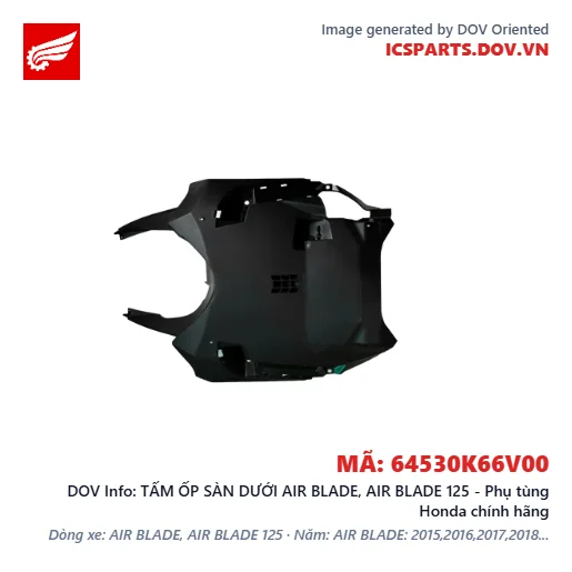 TẤM ỐP SÀN DƯỚI AIR BLADE, AIR BLADE 125 - Phụ tùng Honda chính hãng