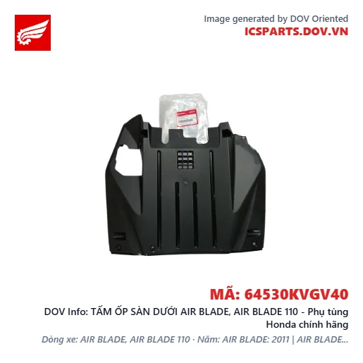 TẤM ỐP SÀN DƯỚI AIR BLADE, AIR BLADE 110 - Phụ tùng Honda chính hãng