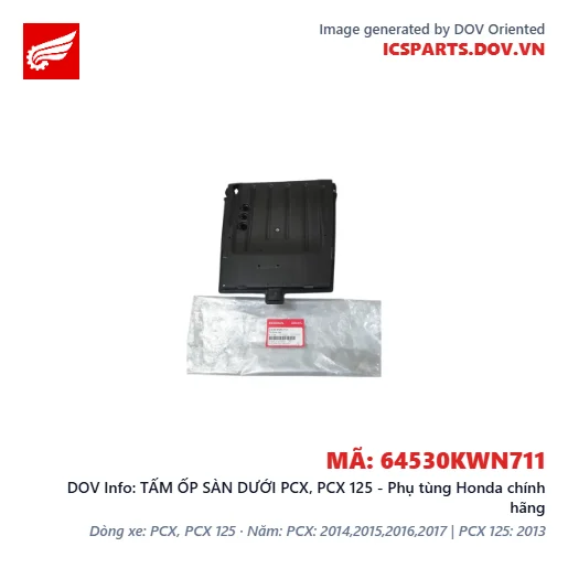 TẤM ỐP SÀN DƯỚI PCX, PCX 125 - Phụ tùng Honda chính hãng