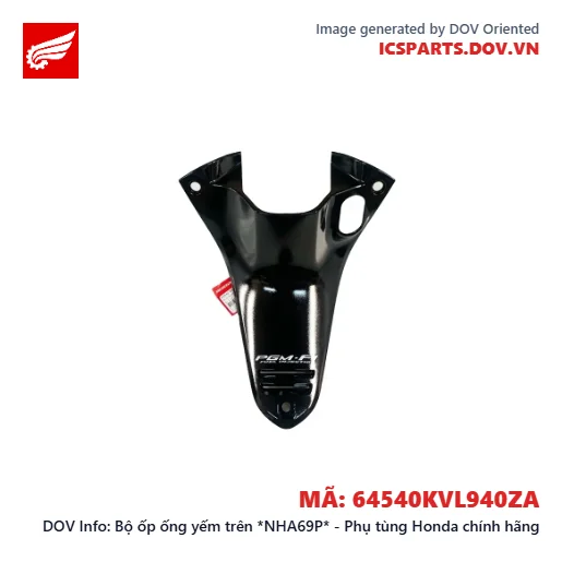Bộ ốp ống yếm trên *NHA69P* - Phụ tùng Honda chính hãng