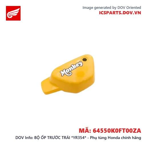 BỘ ỐP TRƯỚC TRÁI *YR354* - Phụ tùng Honda chính hãng