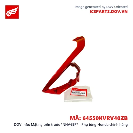 Mặt nạ trên trước *NHA69P* - Phụ tùng Honda chính hãng