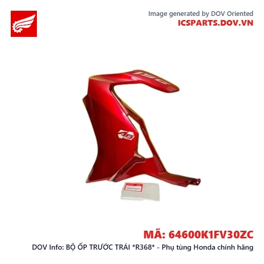 BỘ ỐP TRƯỚC TRÁI *R368* - Phụ tùng Honda chính hãng