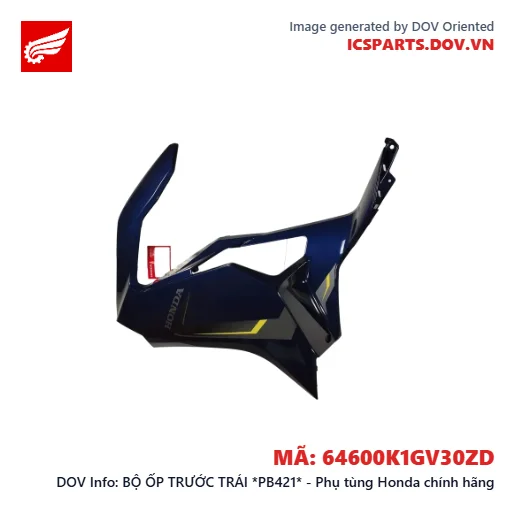 BỘ ỐP TRƯỚC TRÁI *PB421* - Phụ tùng Honda chính hãng