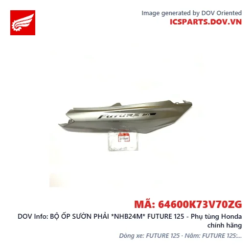 BỘ ỐP SƯỜN PHẢI *NHB24M* FUTURE 125 - Phụ tùng Honda chính hãng