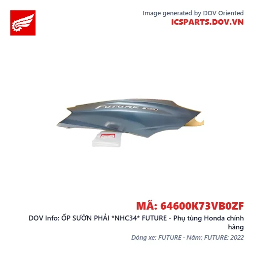ỐP SƯỜN PHẢI *NHC34* FUTURE - Phụ tùng Honda chính hãng