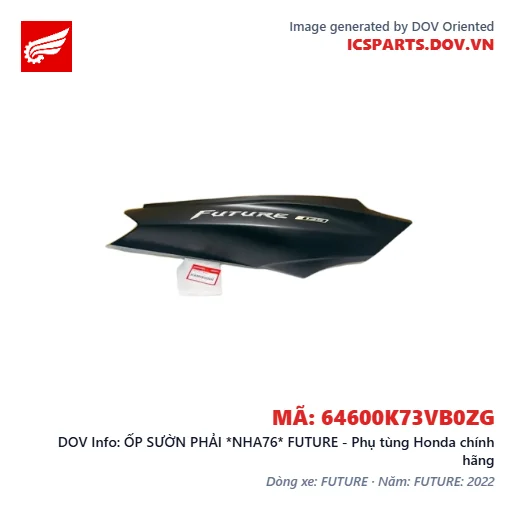 ỐP SƯỜN PHẢI *NHA76* FUTURE - Phụ tùng Honda chính hãng