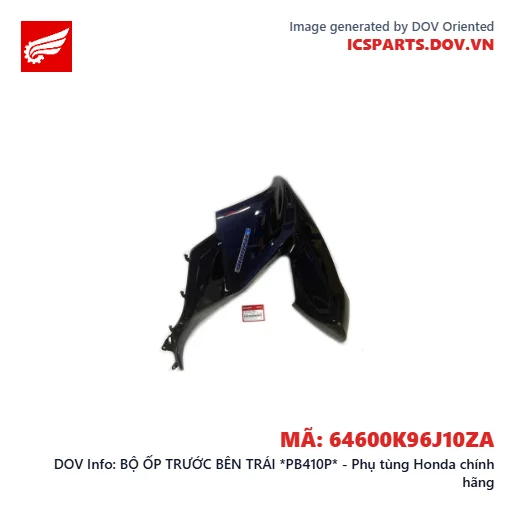 BỘ ỐP TRƯỚC BÊN TRÁI *PB410P* - Phụ tùng Honda chính hãng